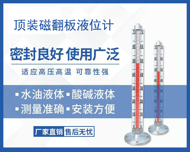 顶装磁翻板液位计